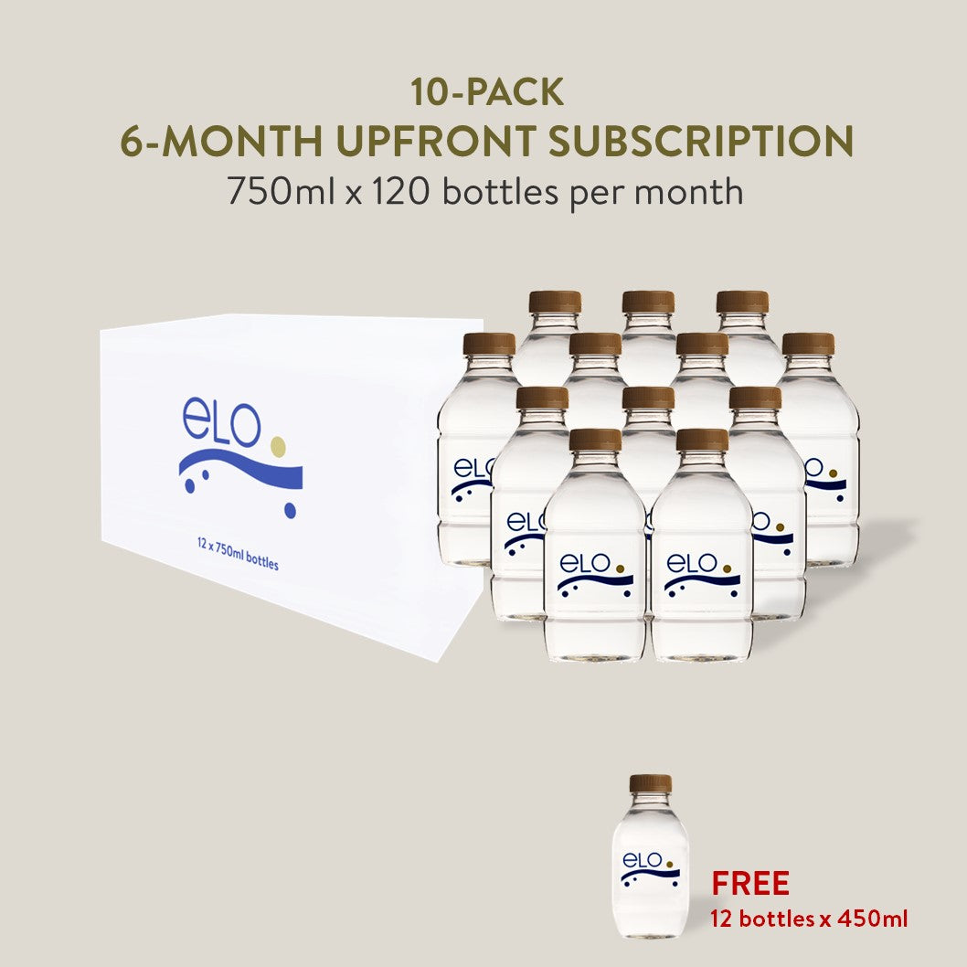 6-Month Upfront Subscription - ELO Drinking Water 750ml
